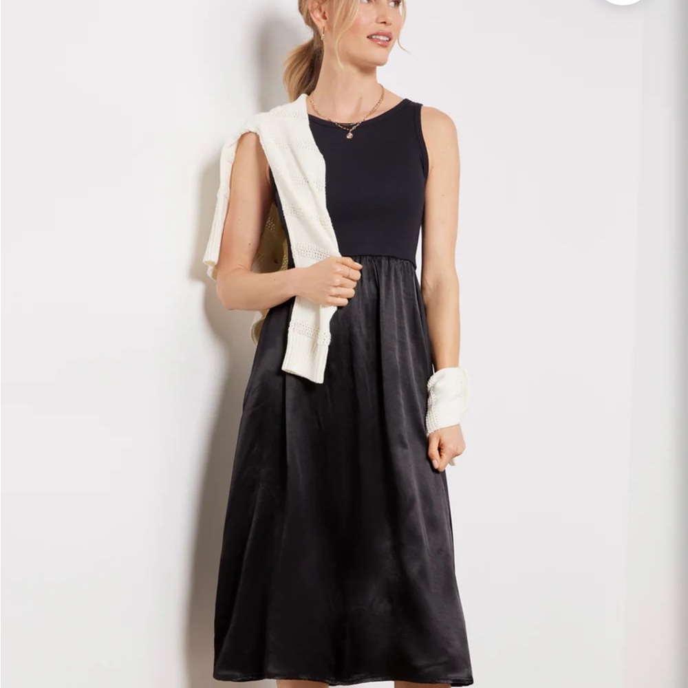 Michael Stars Bridgette Mixed Media Tank Dress